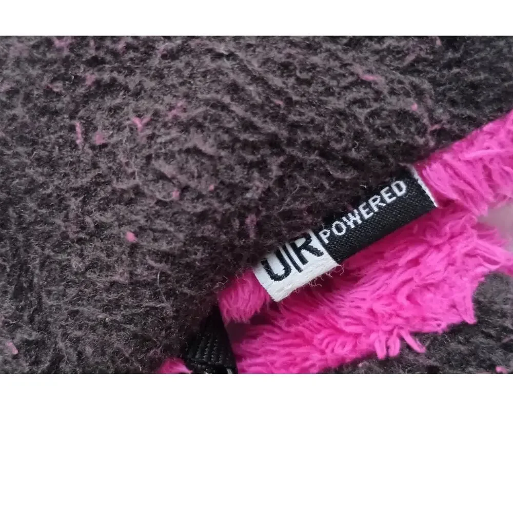 The North Face girls fleece gloves fuchsia/ black size medium